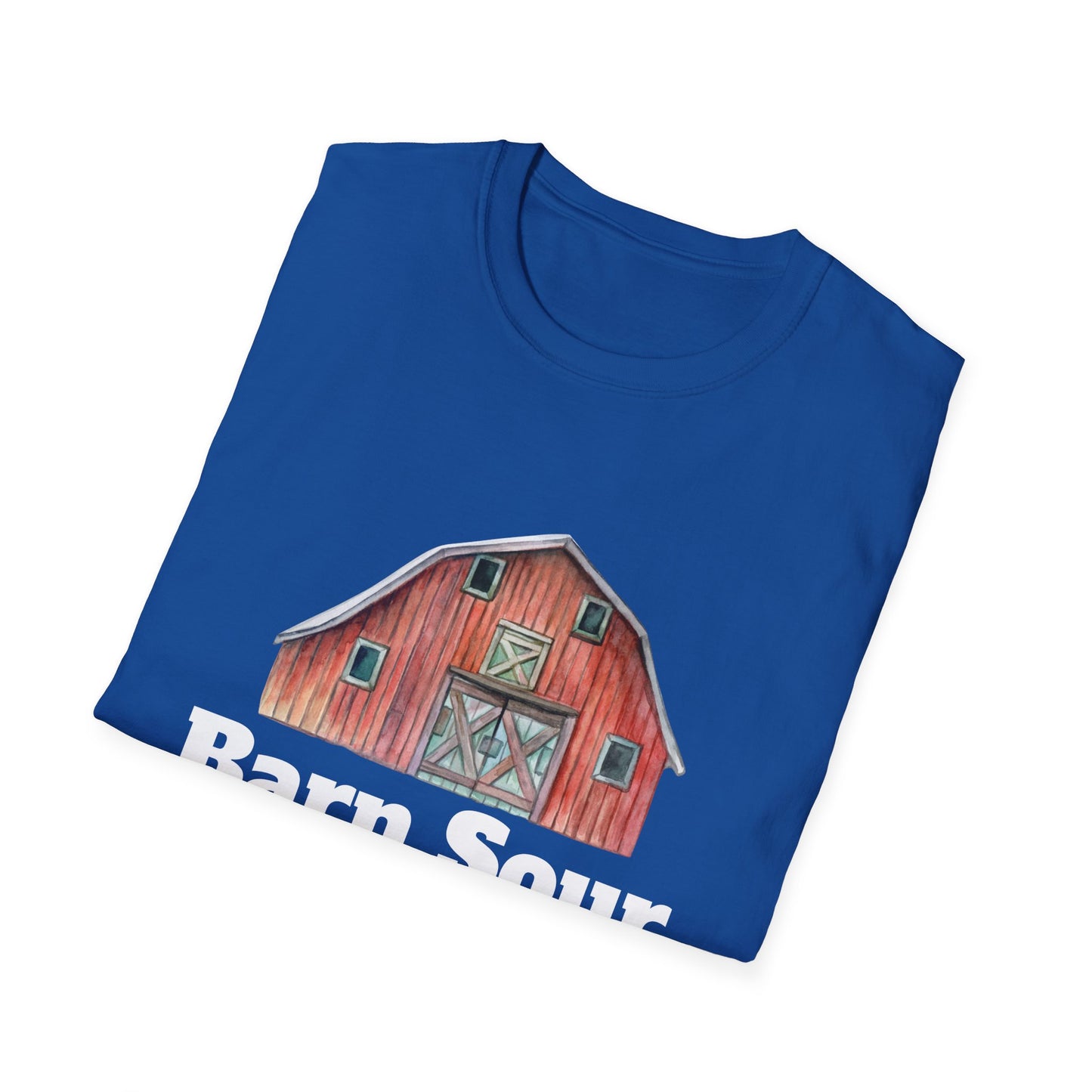 Barn Sour Unisex Softstyle T-Shirt. Horse Riding. Horse Rider. Stables.