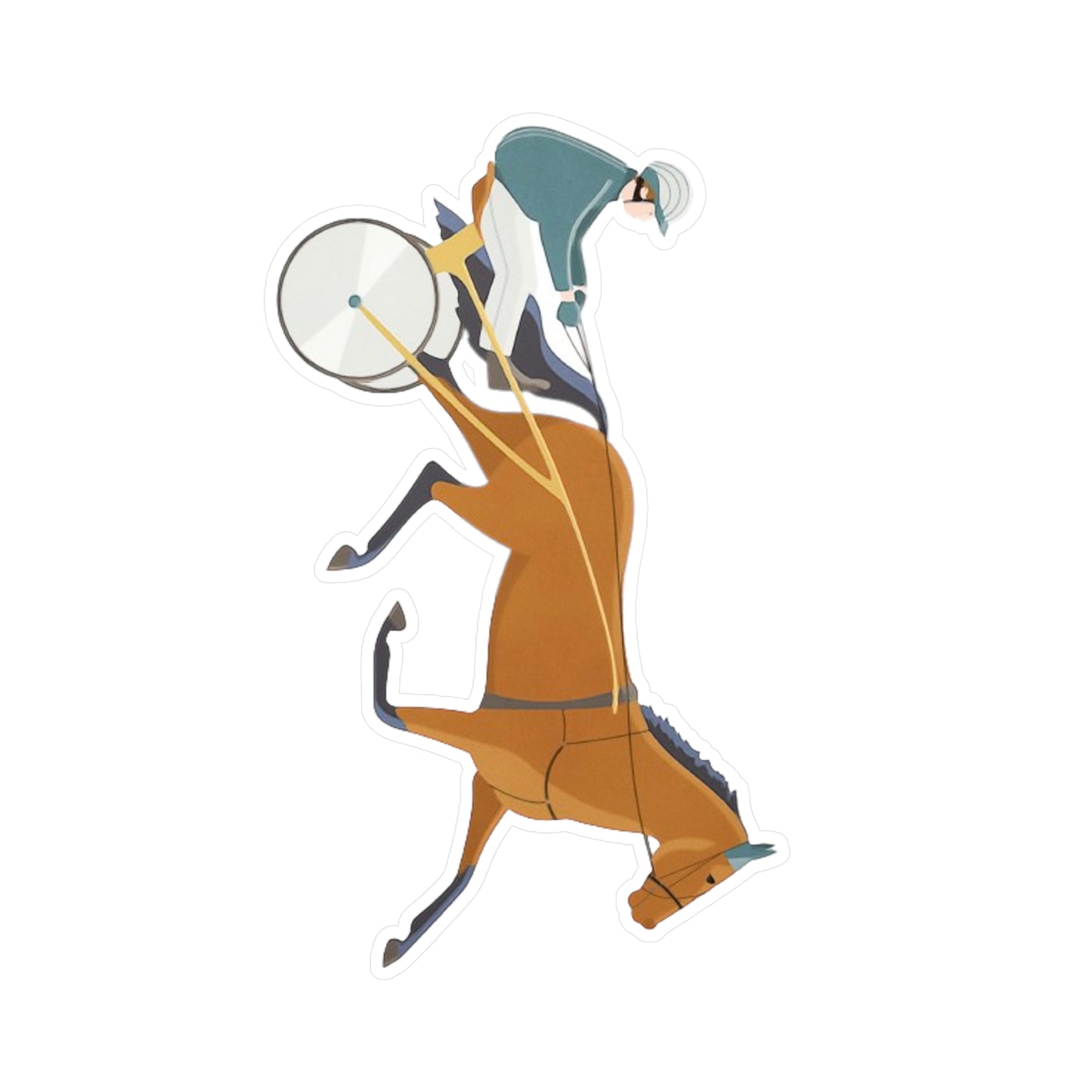 Standardbred. Harness Racing. Sulky. Horse Racing. Kiss-Cut Vinyl Decals