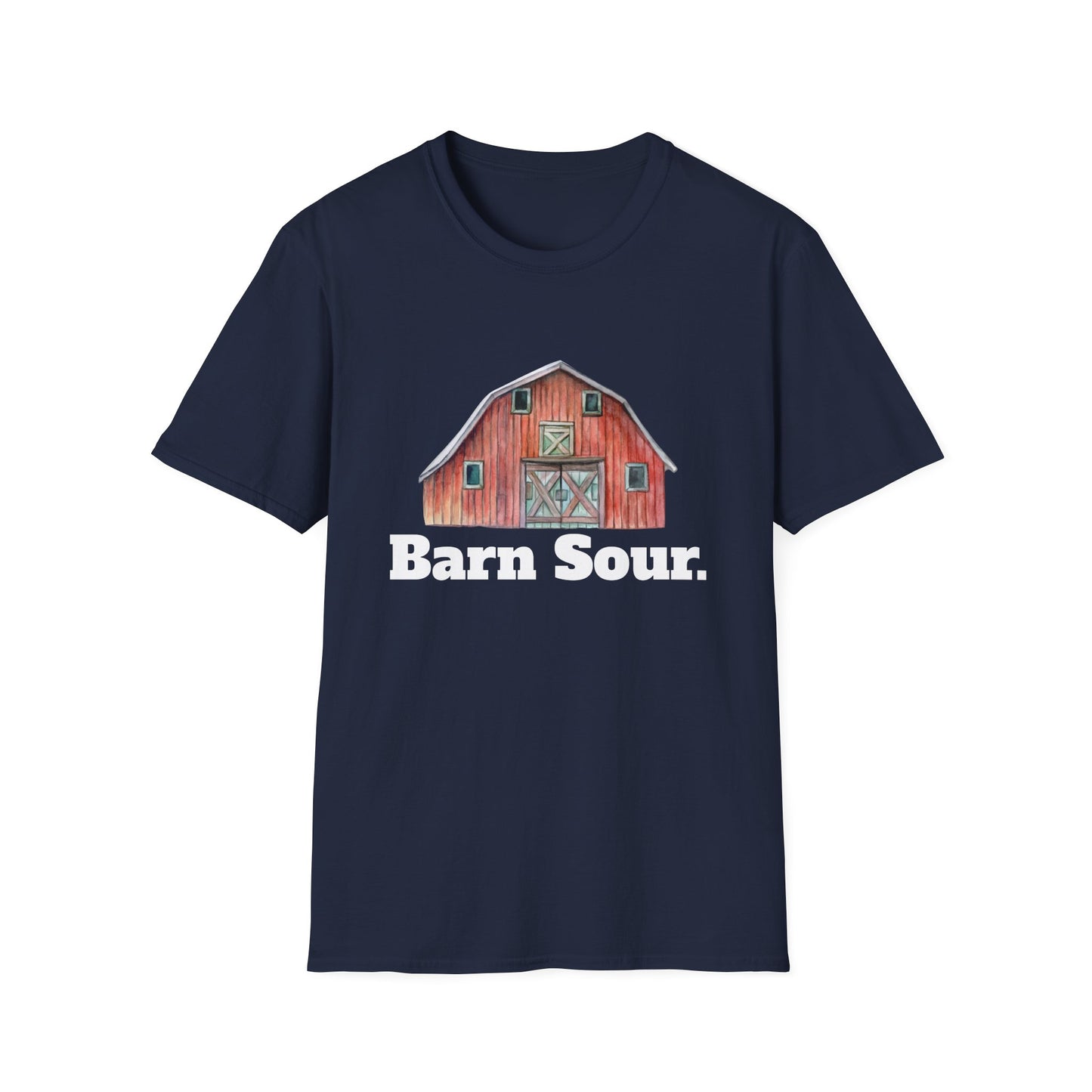 Barn Sour Unisex Softstyle T-Shirt. Horse Riding. Horse Rider. Stables.