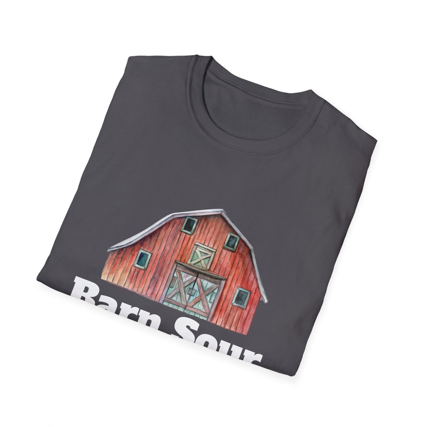 Barn Sour Unisex Softstyle T-Shirt. Horse Riding. Horse Rider. Stables.