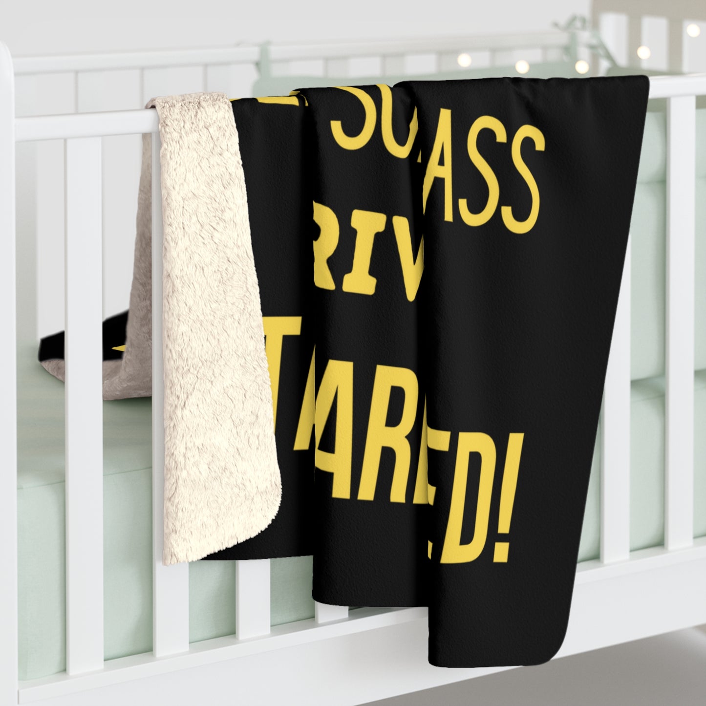 Drive a Standardbred. Harness Racing. Standardbred. Sulky Racing. Sherpa Fleece Blanket
