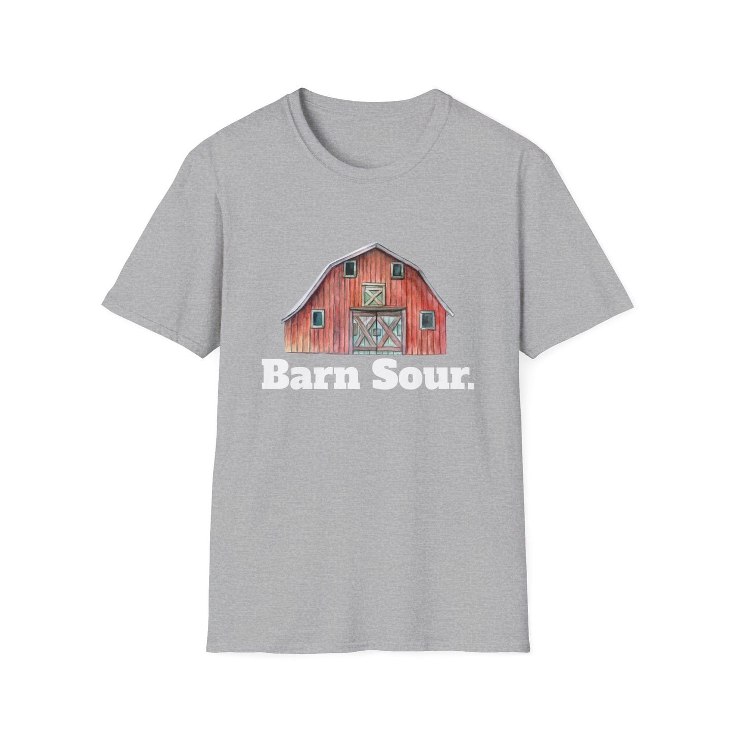 Barn Sour Unisex Softstyle T-Shirt. Horse Riding. Horse Rider. Stables.