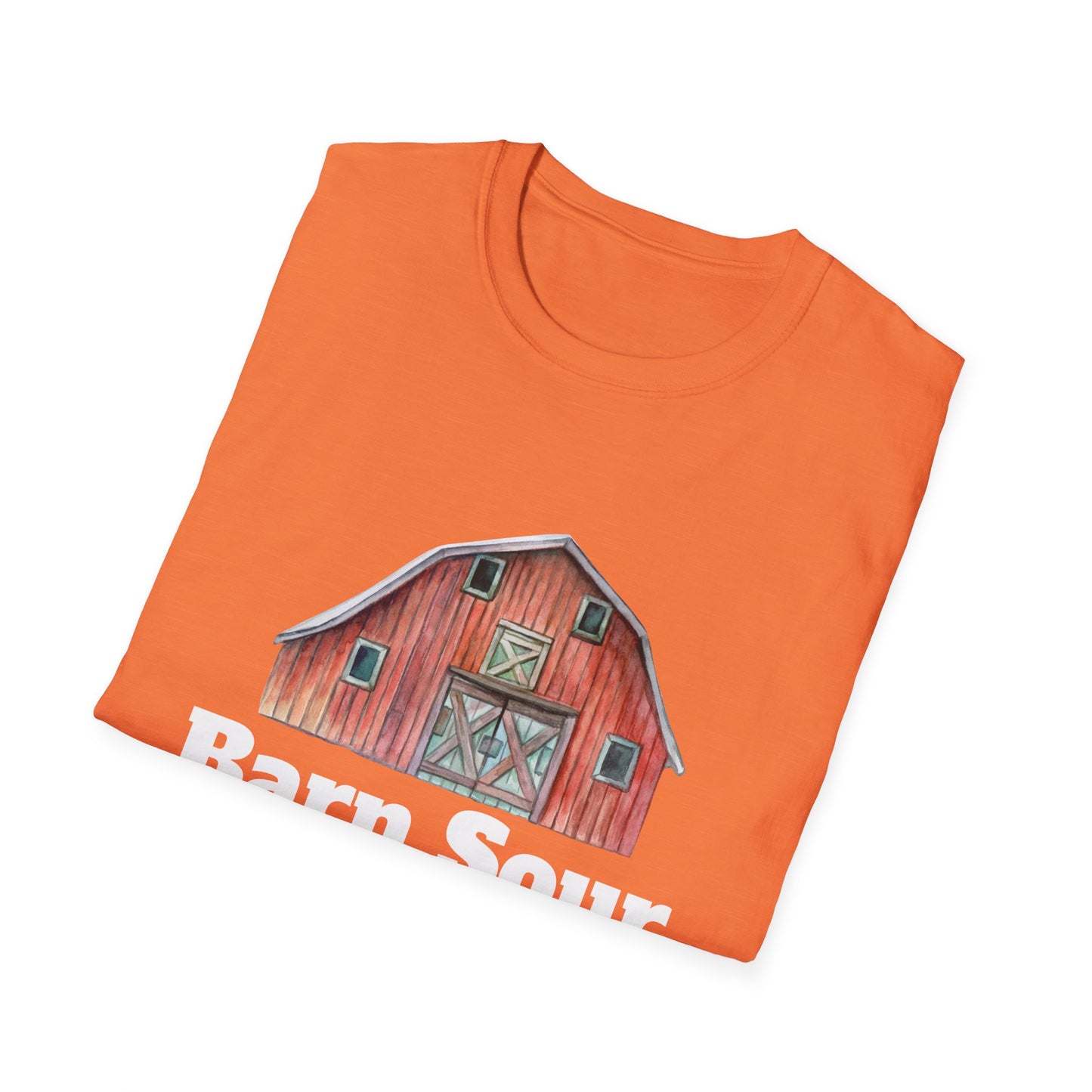 Barn Sour Unisex Softstyle T-Shirt. Horse Riding. Horse Rider. Stables.