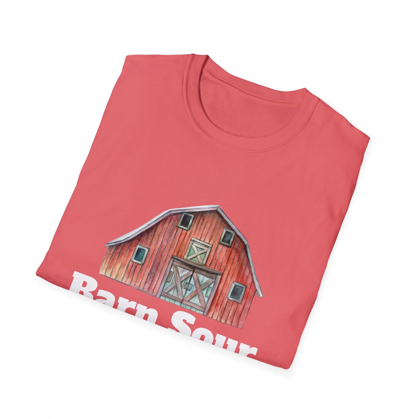 Barn Sour Unisex Softstyle T-Shirt. Horse Riding. Horse Rider. Stables.