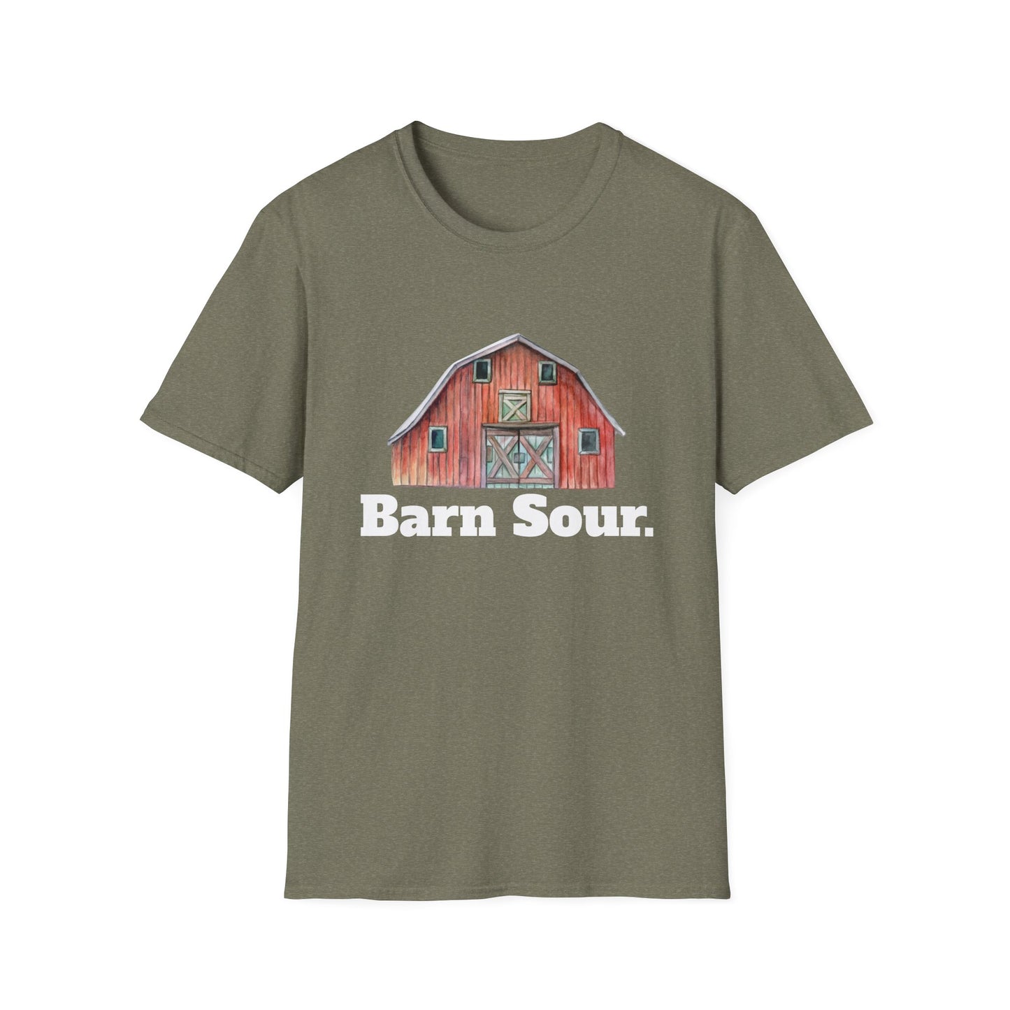 Barn Sour Unisex Softstyle T-Shirt. Horse Riding. Horse Rider. Stables.