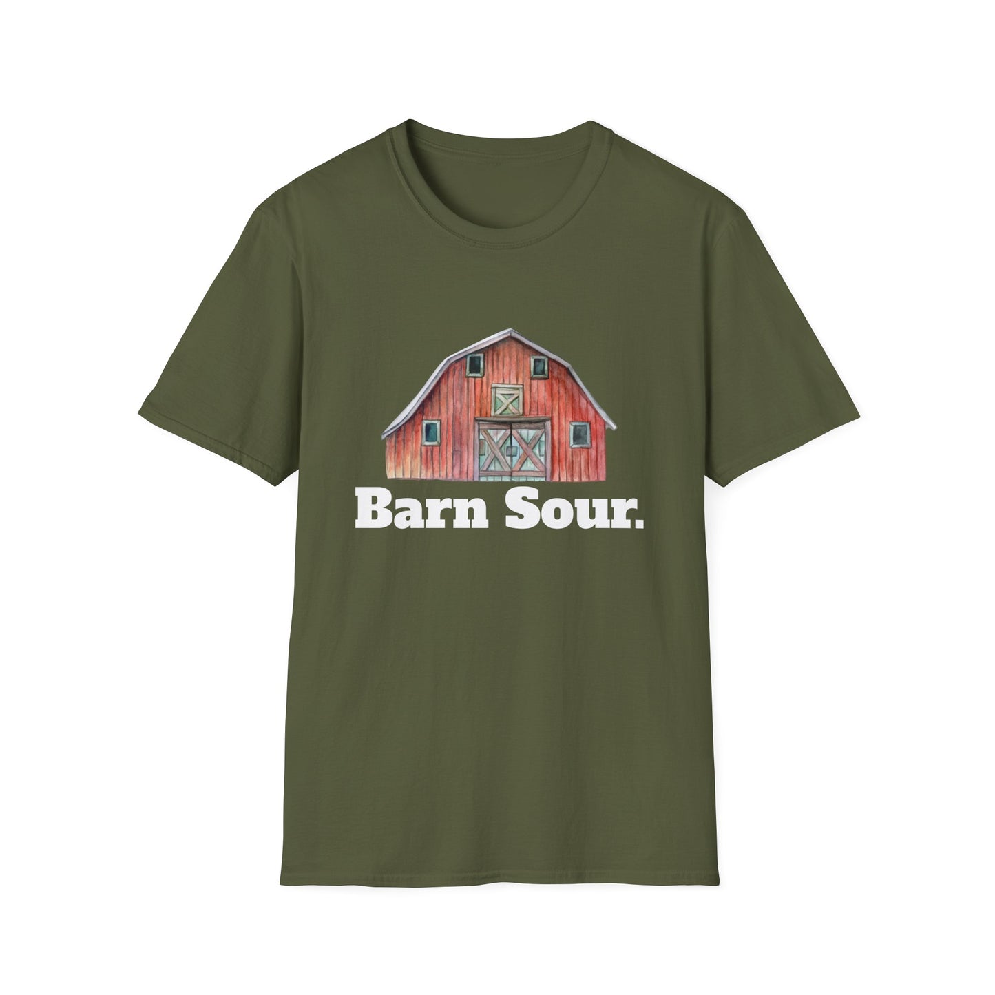 Barn Sour Unisex Softstyle T-Shirt. Horse Riding. Horse Rider. Stables.