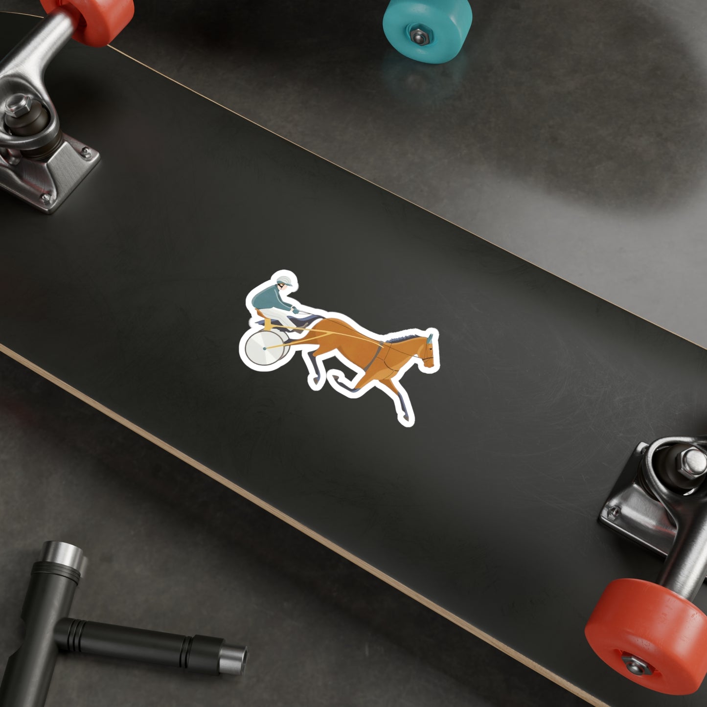 Standardbred. Harness Racing. Sulky. Horse Racing. Kiss-Cut Vinyl Decals