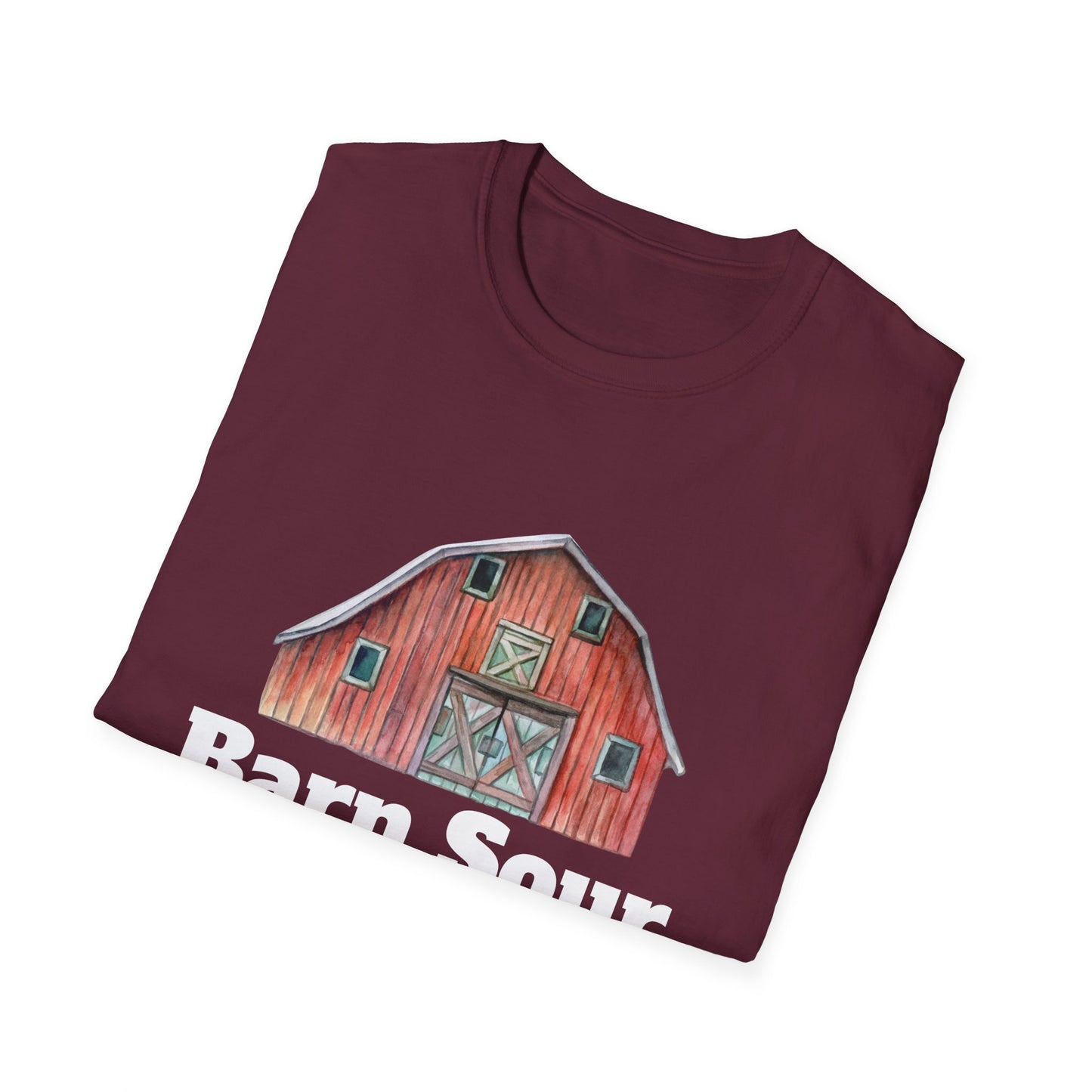 Barn Sour Unisex Softstyle T-Shirt. Horse Riding. Horse Rider. Stables.