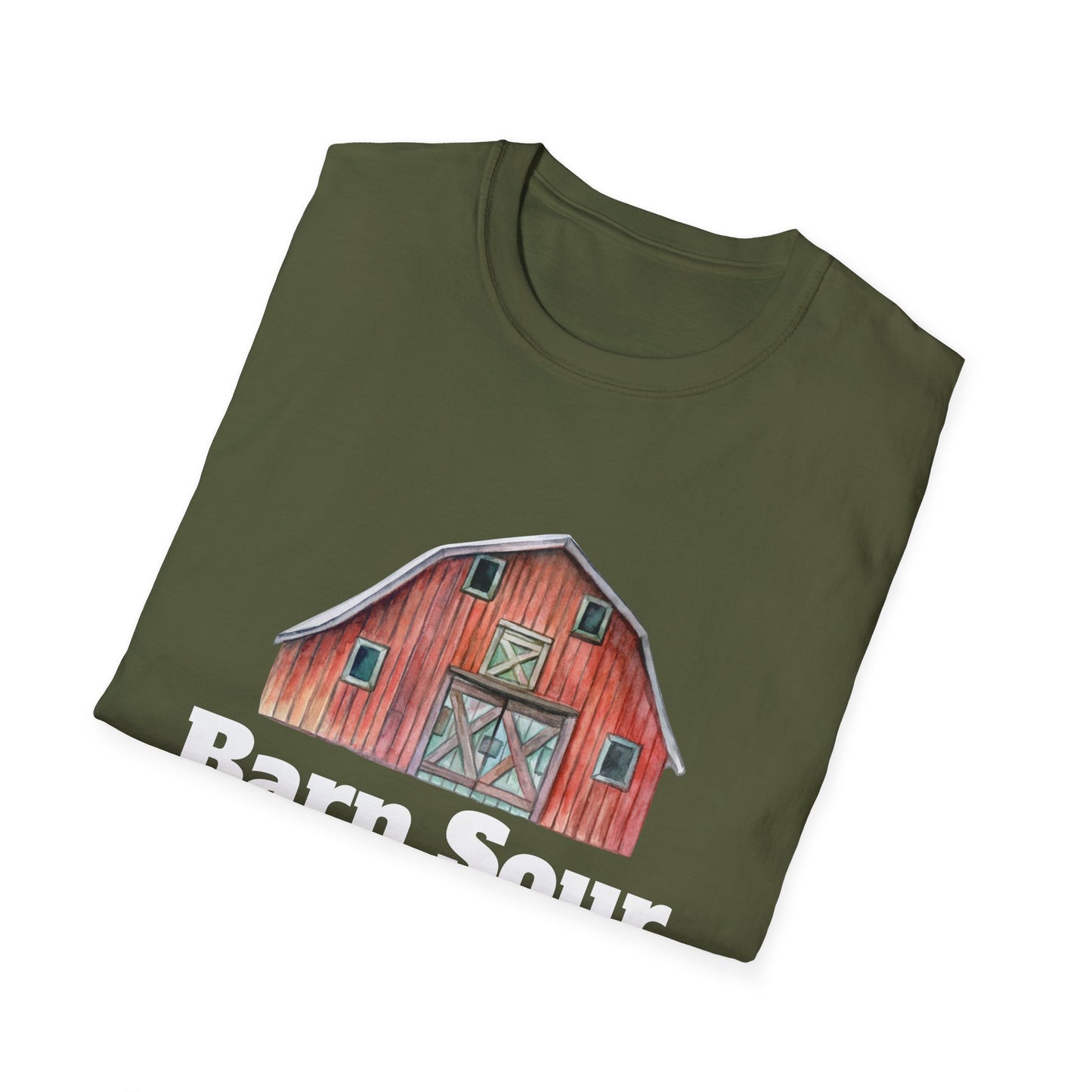 Barn Sour Unisex Softstyle T-Shirt. Horse Riding. Horse Rider. Stables.