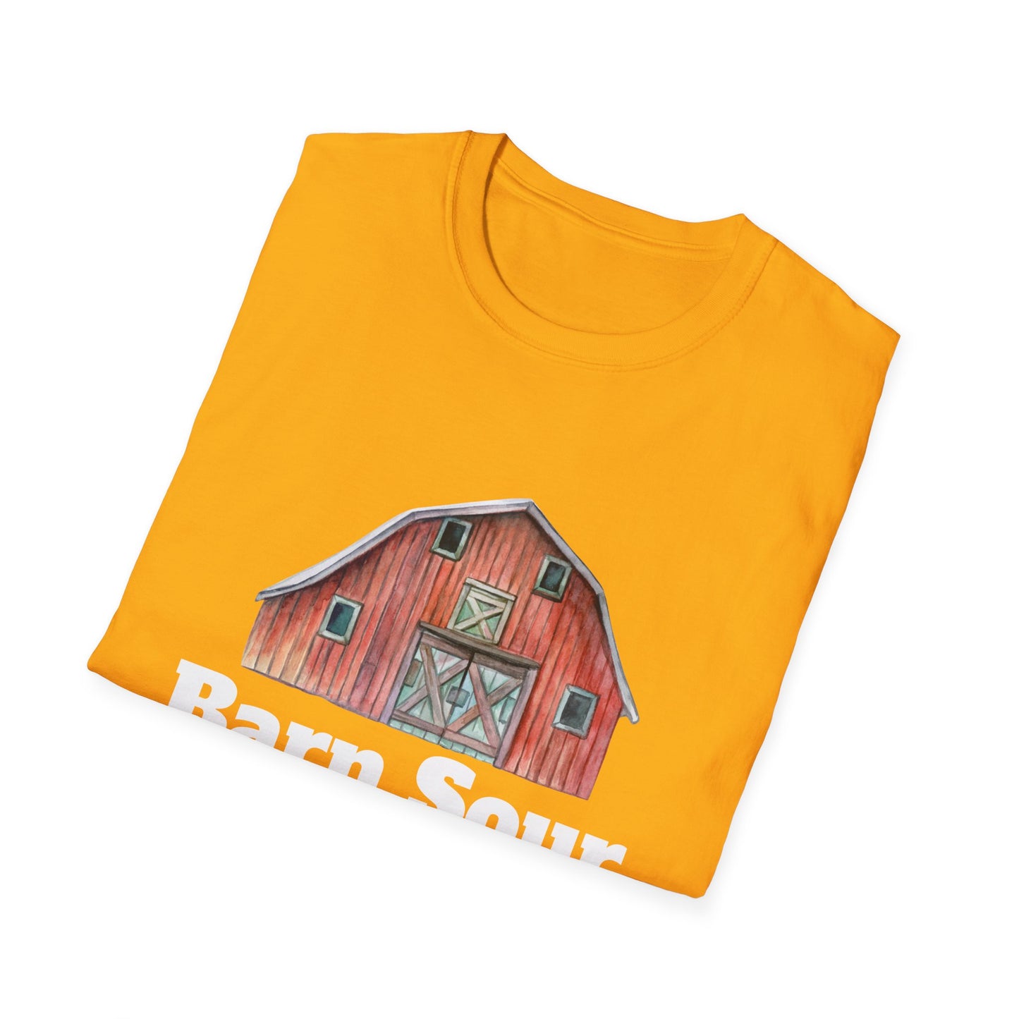 Barn Sour Unisex Softstyle T-Shirt. Horse Riding. Horse Rider. Stables.