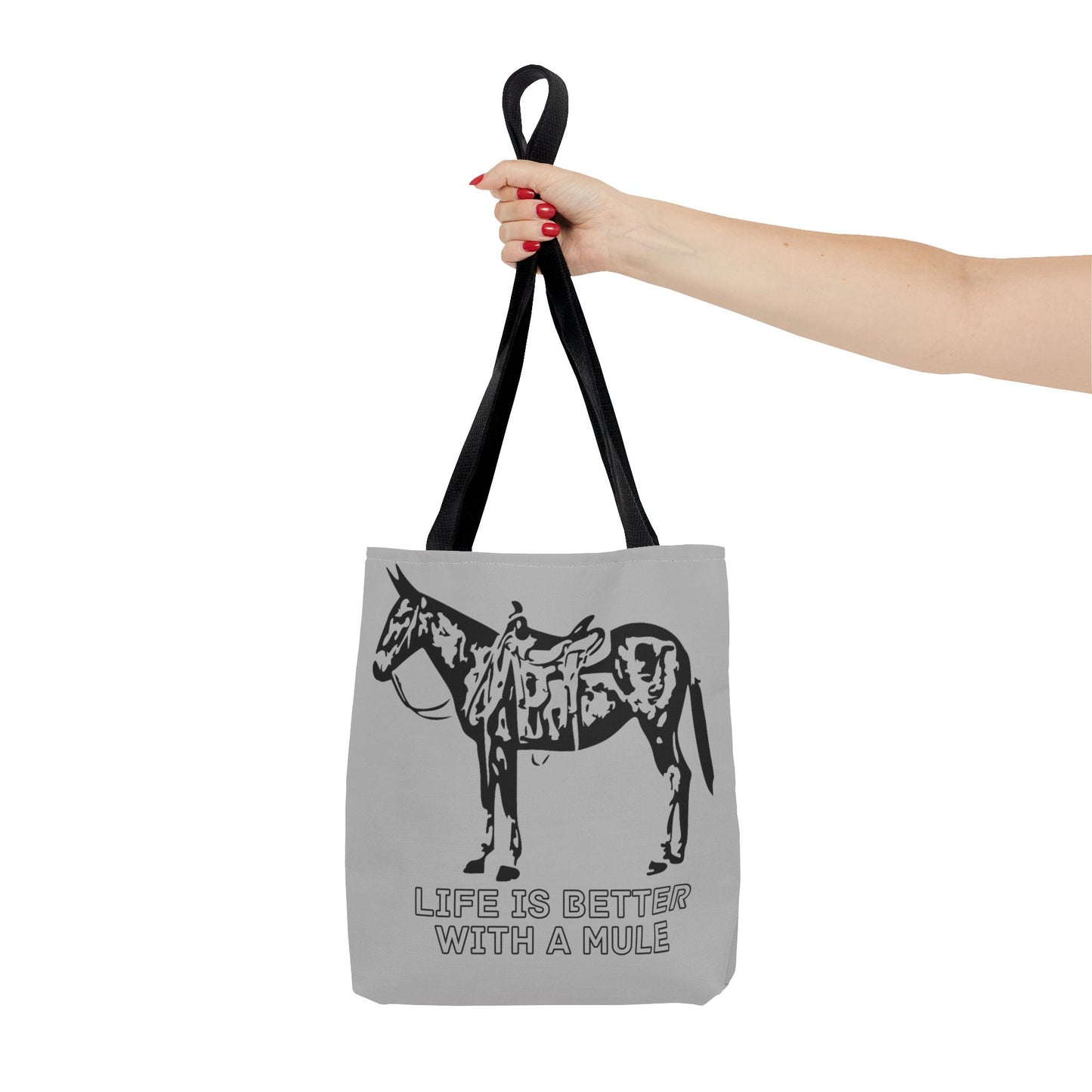 Life Is Better with a Mule Tote Bag - Mule Shopping Bag, Mule Handbag, Mule Rider, Mule Love