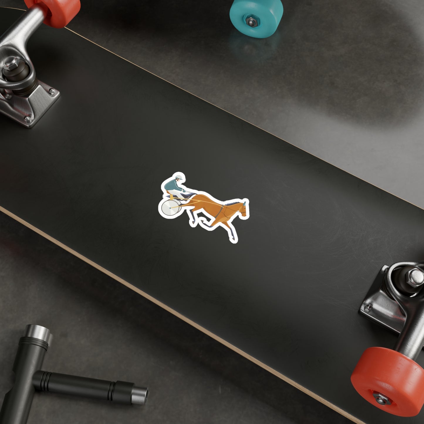 Standardbred. Harness Racing. Sulky. Horse Racing. Kiss-Cut Vinyl Decals