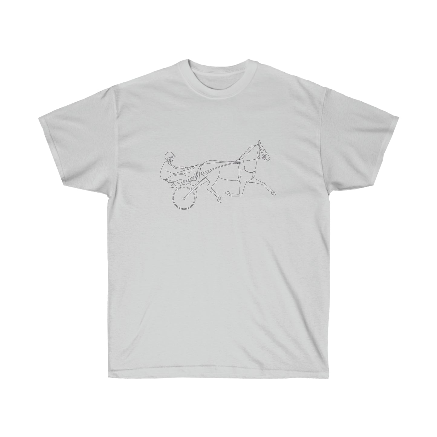 Standardbred Horse. Harness Horse. Harness Racing. Sulky Horse. Unisex Ultra Cotton Tee