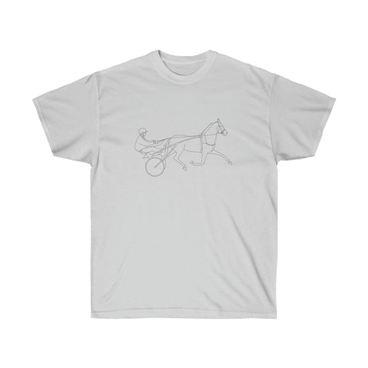 Standardbred Horse. Harness Horse. Harness Racing. Sulky Horse. Unisex Ultra Cotton Tee