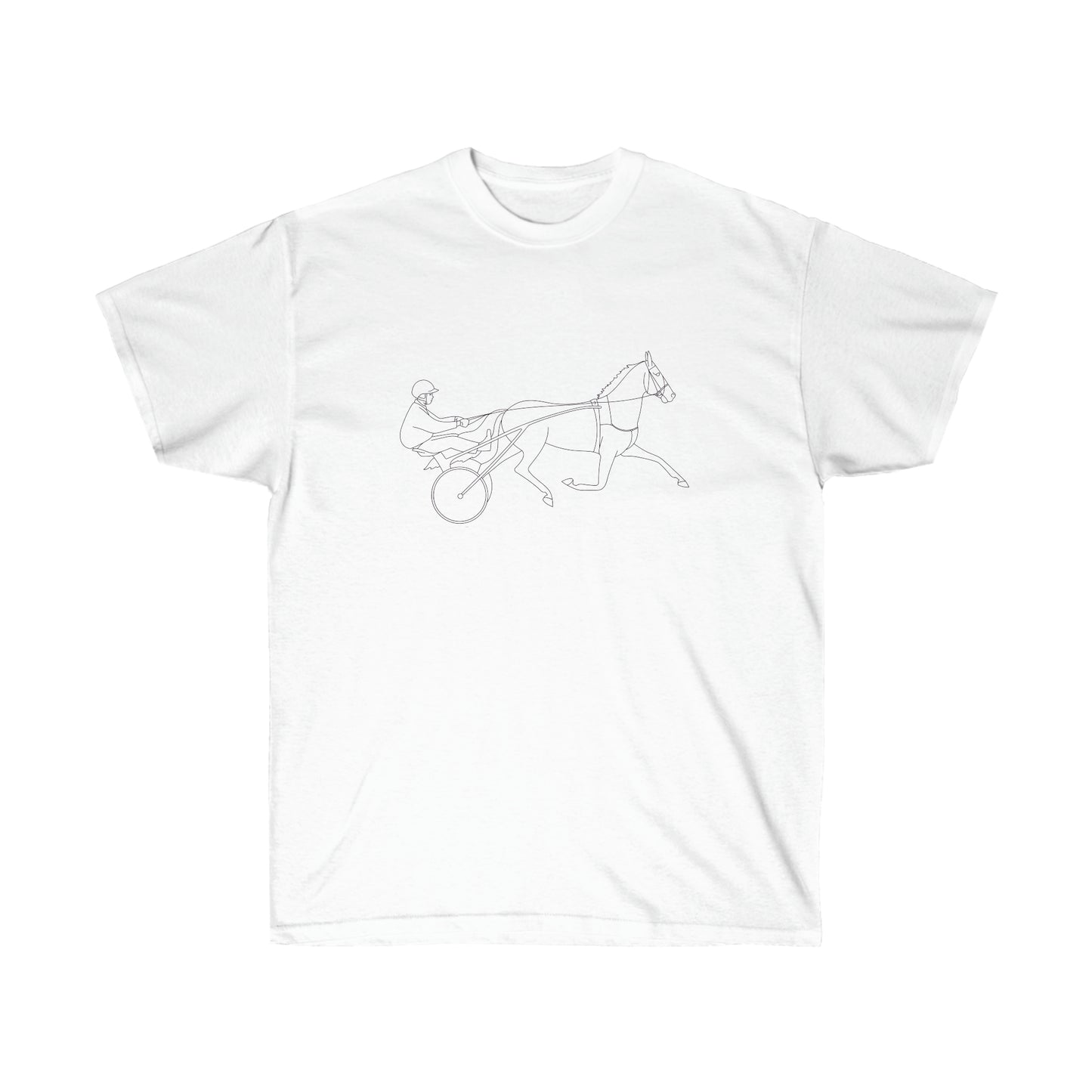 Standardbred Horse. Harness Horse. Harness Racing. Sulky Horse. Unisex Ultra Cotton Tee