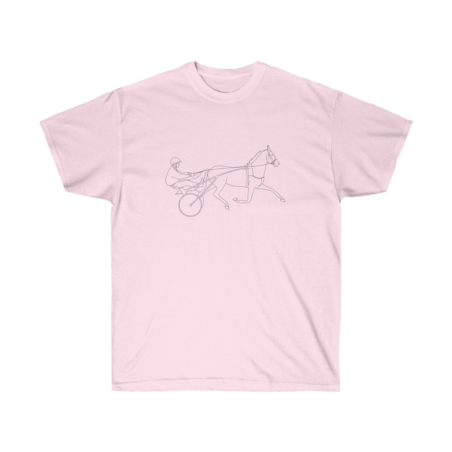 Standardbred Horse. Harness Horse. Harness Racing. Sulky Horse. Unisex Ultra Cotton Tee