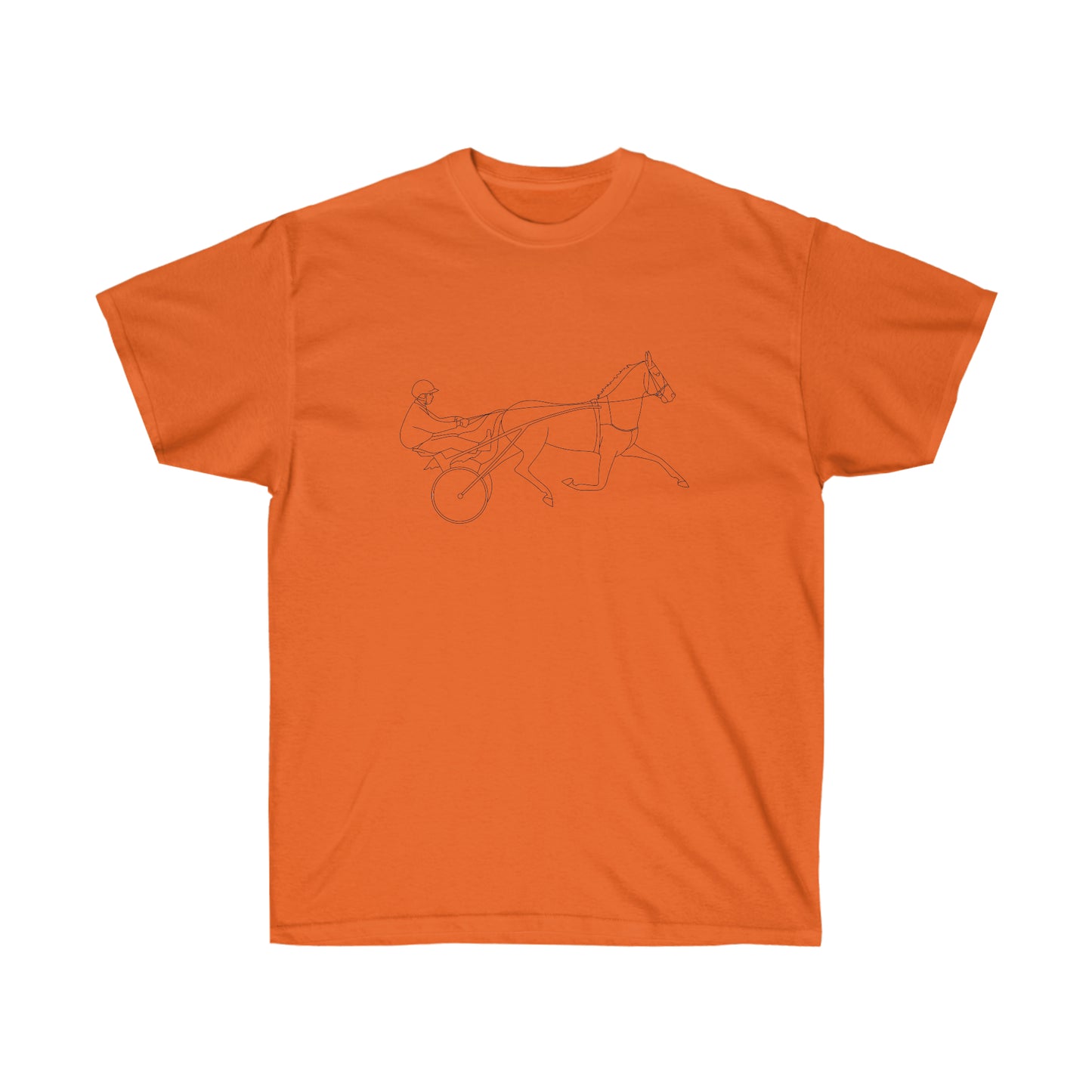 Standardbred Horse. Harness Horse. Harness Racing. Sulky Horse. Unisex Ultra Cotton Tee