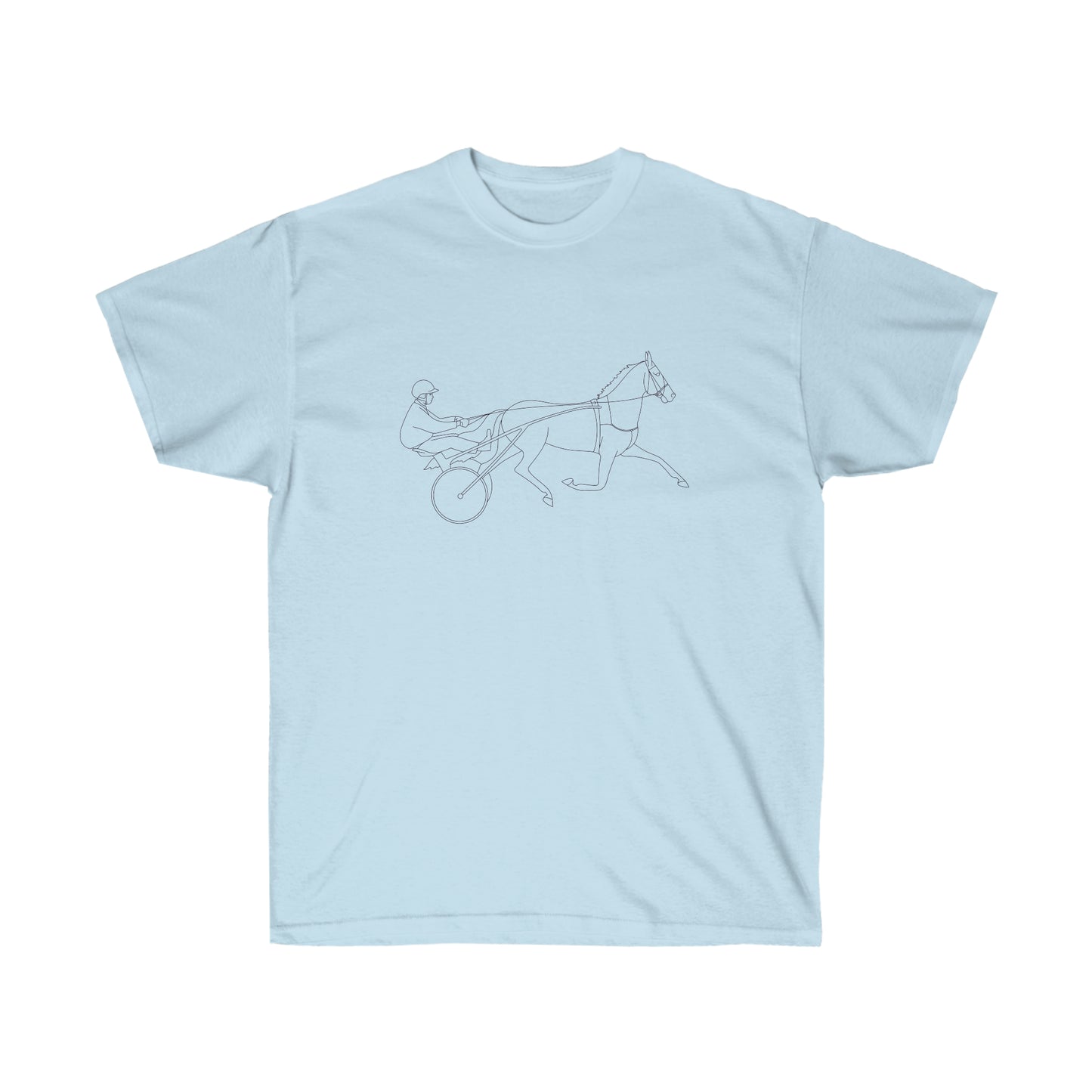 Standardbred Horse. Harness Horse. Harness Racing. Sulky Horse. Unisex Ultra Cotton Tee