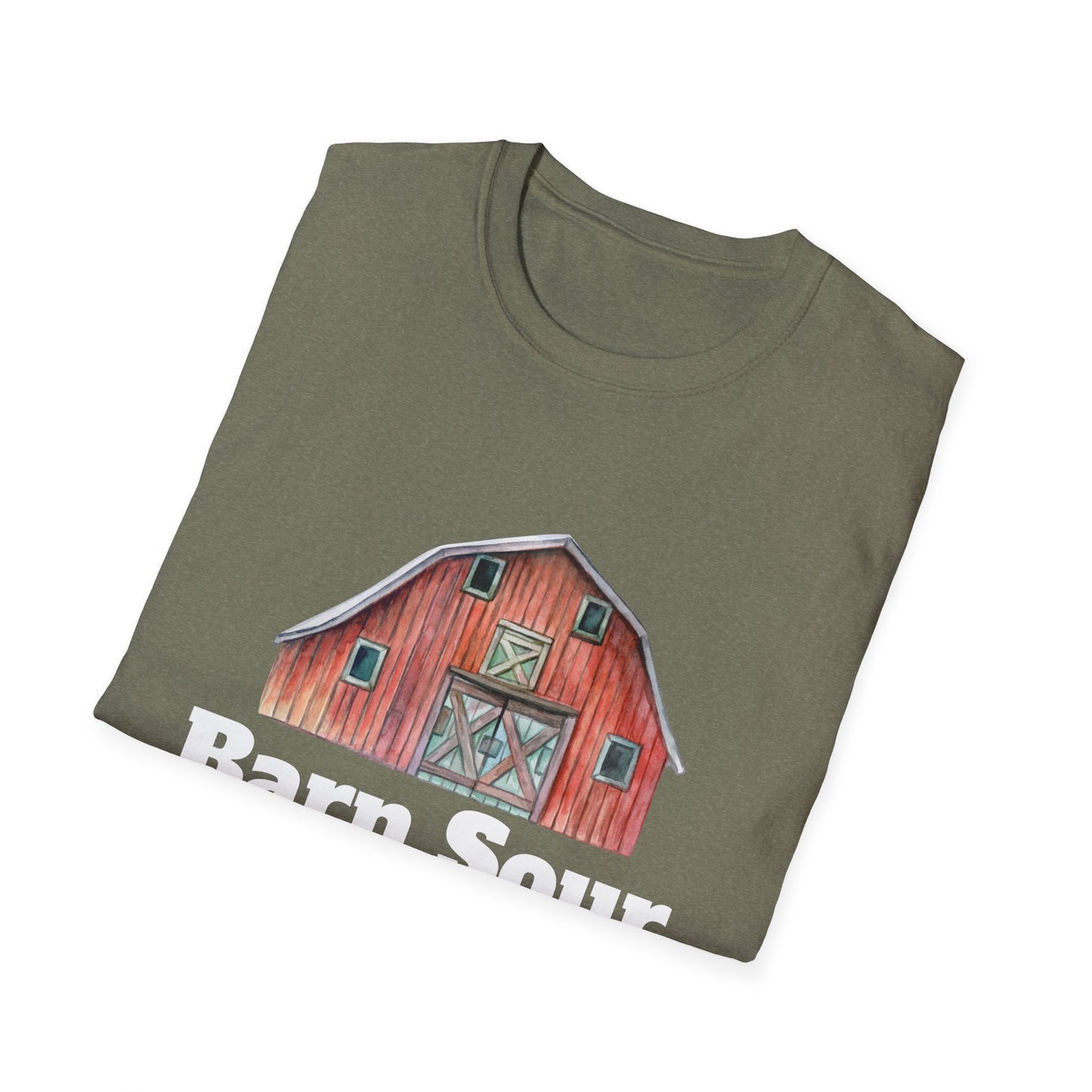Barn Sour Unisex Softstyle T-Shirt. Horse Riding. Horse Rider. Stables.