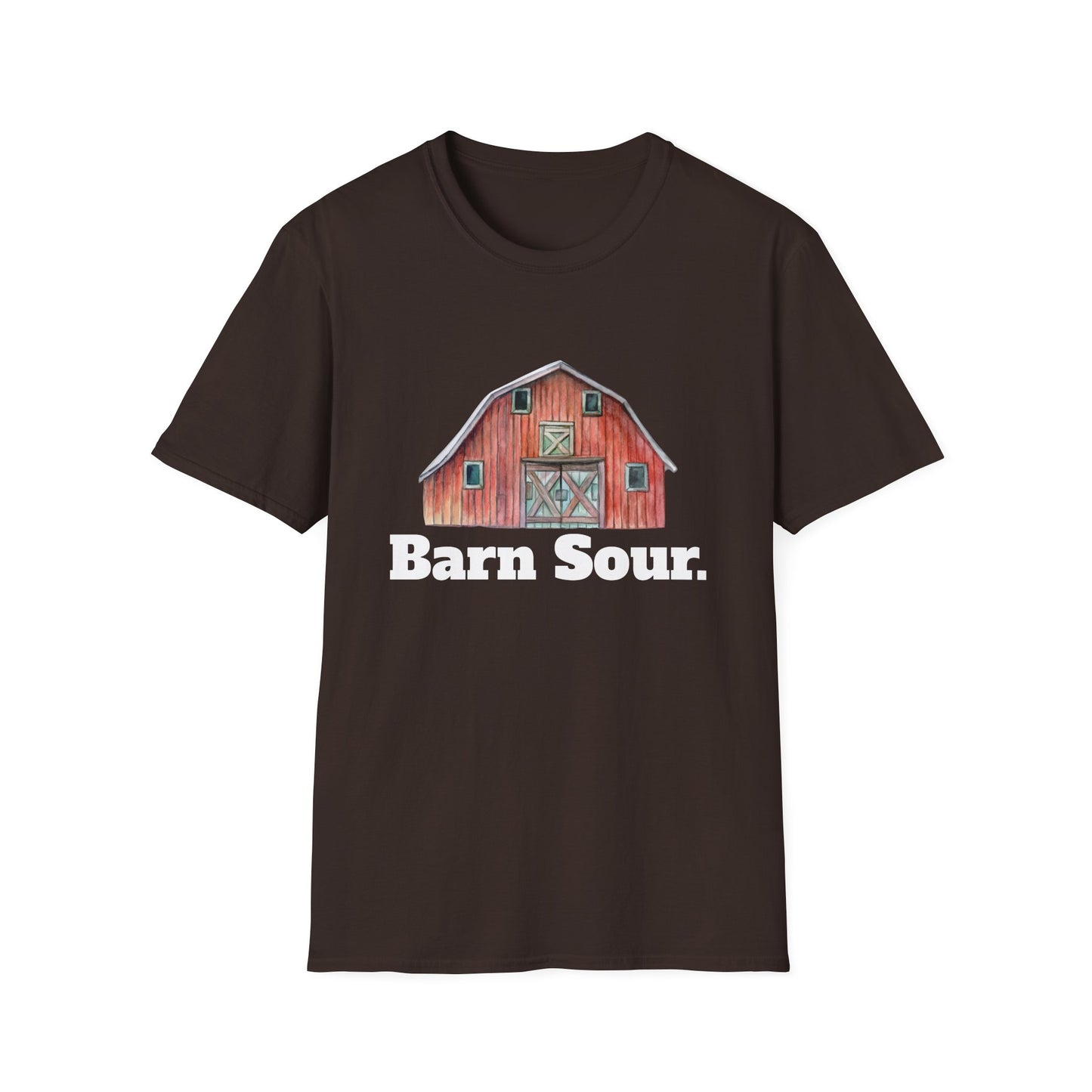 Barn Sour Unisex Softstyle T-Shirt. Horse Riding. Horse Rider. Stables.