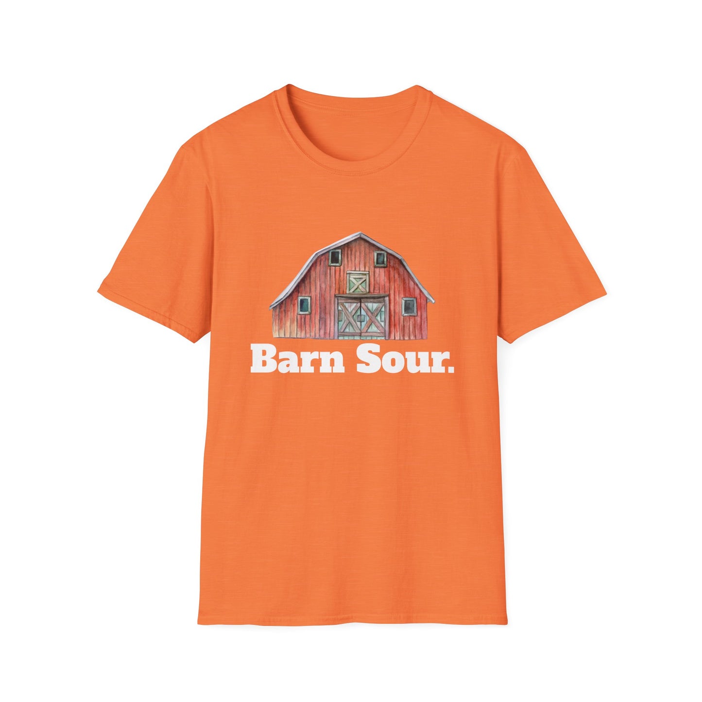 Barn Sour Unisex Softstyle T-Shirt. Horse Riding. Horse Rider. Stables.