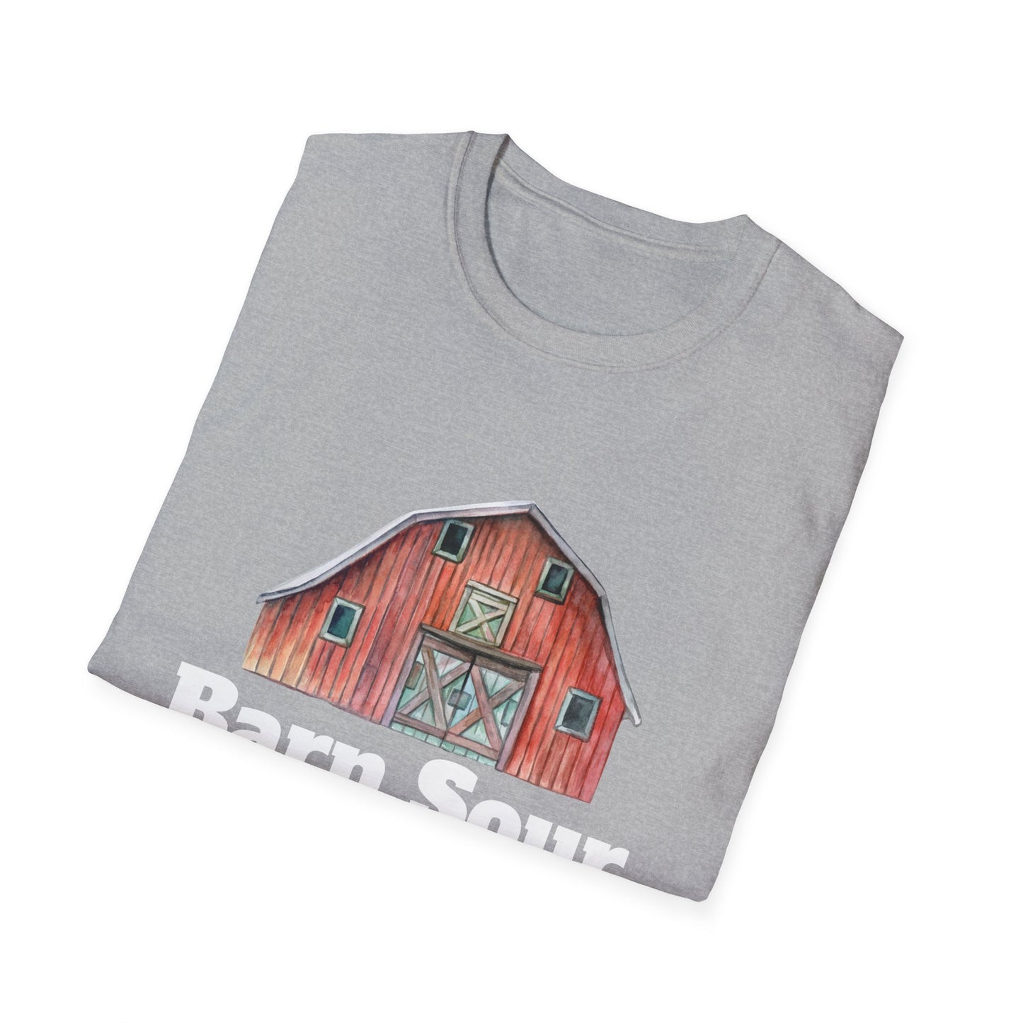 Barn Sour Unisex Softstyle T-Shirt. Horse Riding. Horse Rider. Stables.