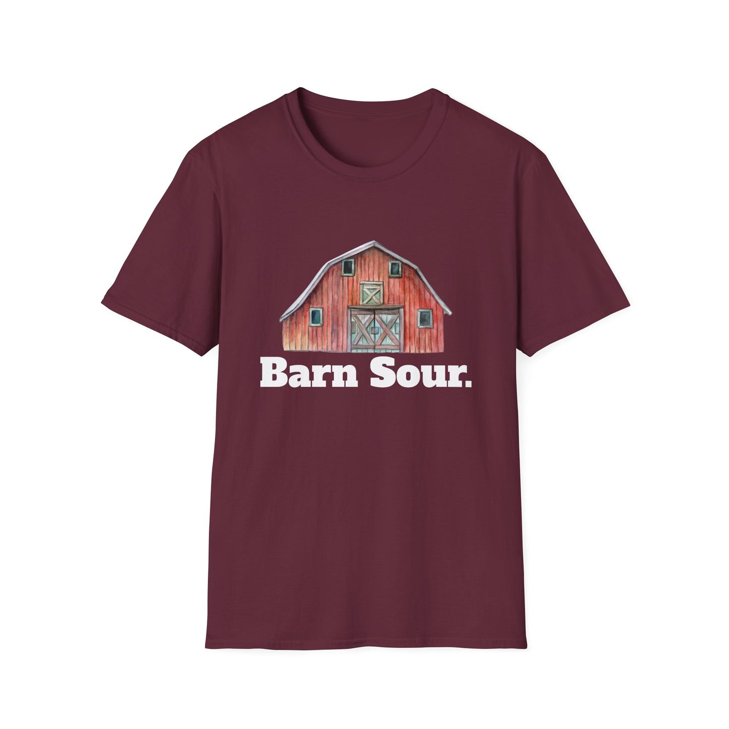 Barn Sour Unisex Softstyle T-Shirt. Horse Riding. Horse Rider. Stables.