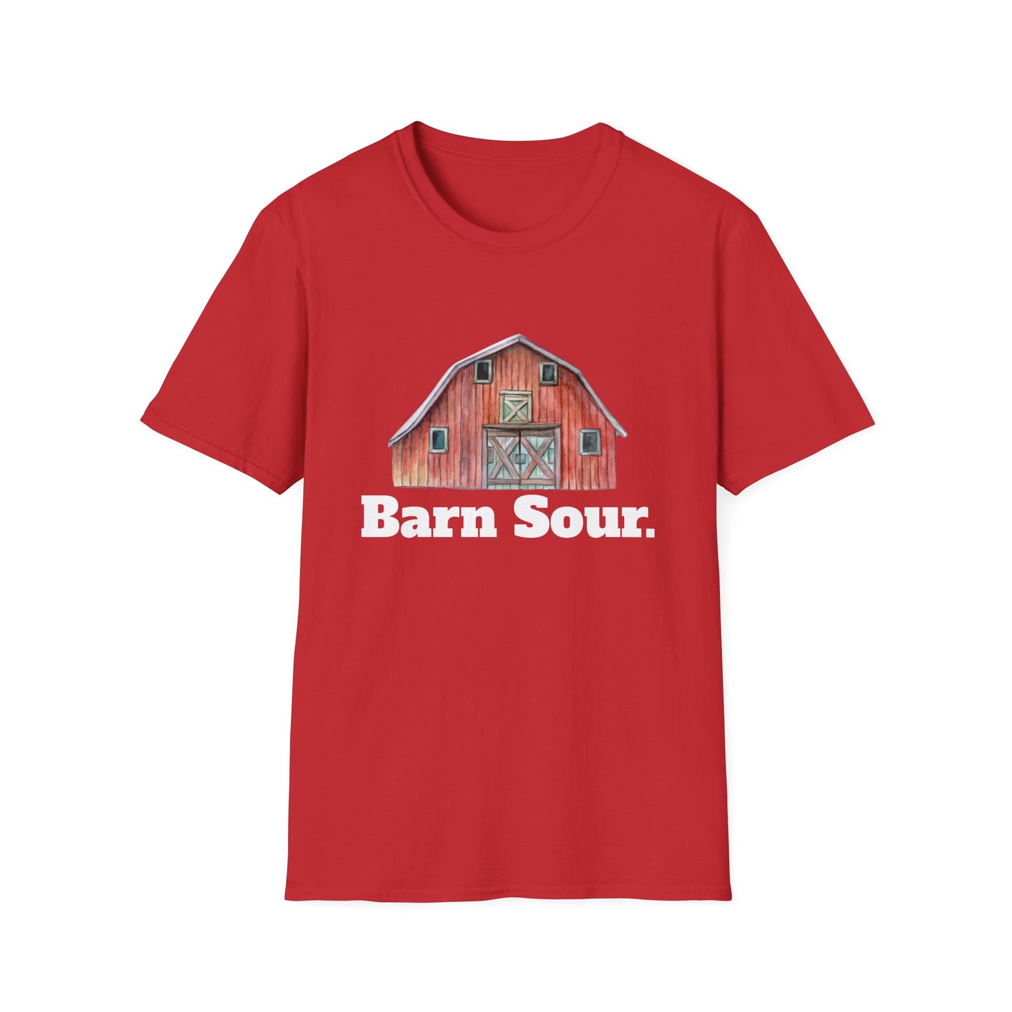 Barn Sour Unisex Softstyle T-Shirt. Horse Riding. Horse Rider. Stables.