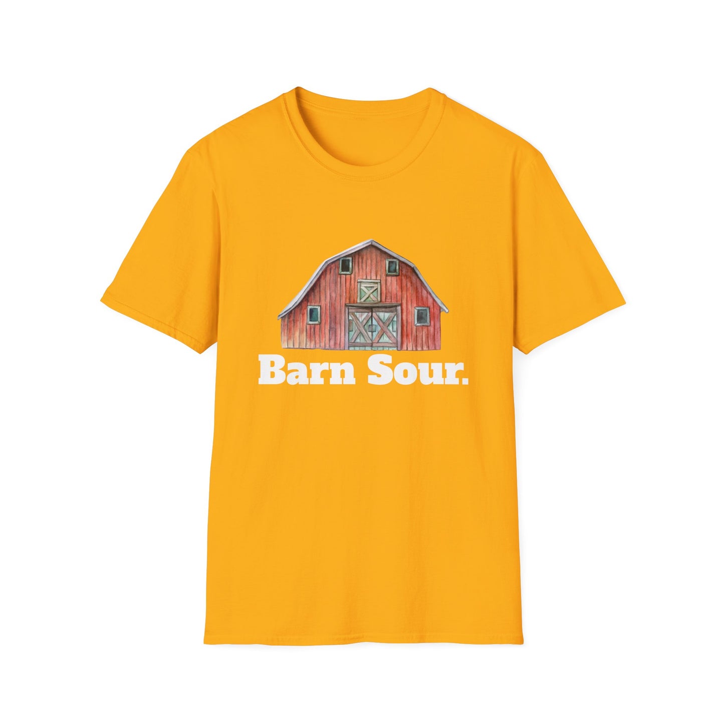 Barn Sour Unisex Softstyle T-Shirt. Horse Riding. Horse Rider. Stables.