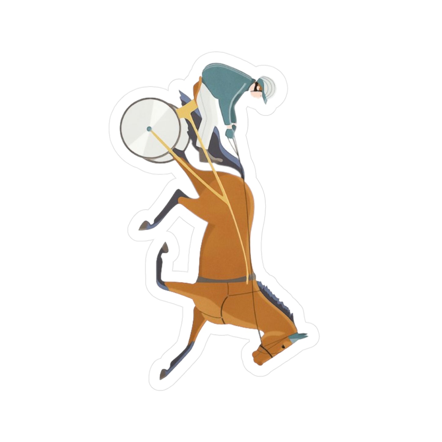 Standardbred. Harness Racing. Sulky. Horse Racing. Kiss-Cut Vinyl Decals