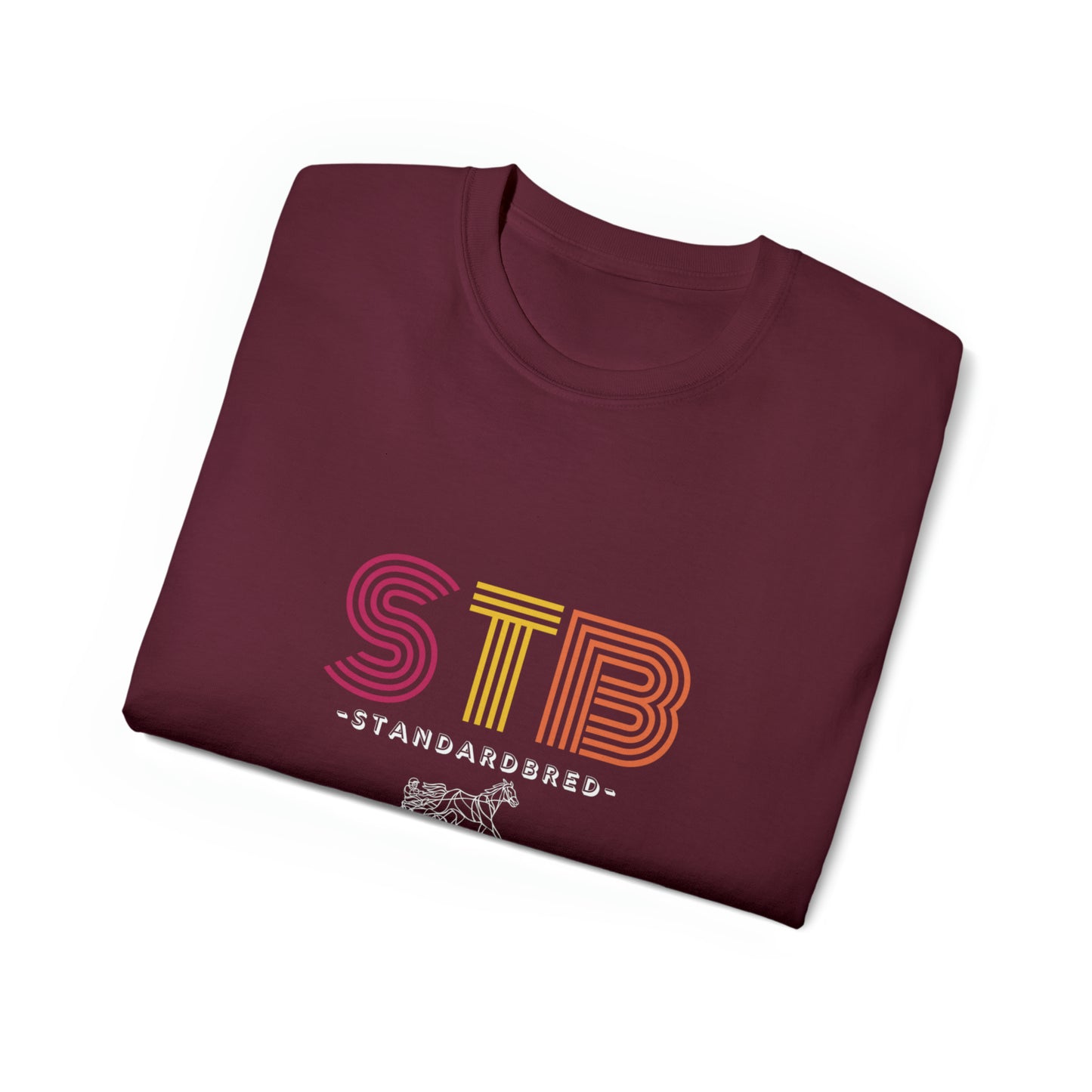 Standardbred Horse. STB. Harness Horse. Harness Racing. Sulky Horse. Unisex Ultra Cotton Tee