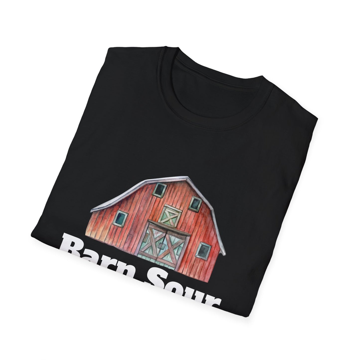 Barn Sour Unisex Softstyle T-Shirt. Horse Riding. Horse Rider. Stables.