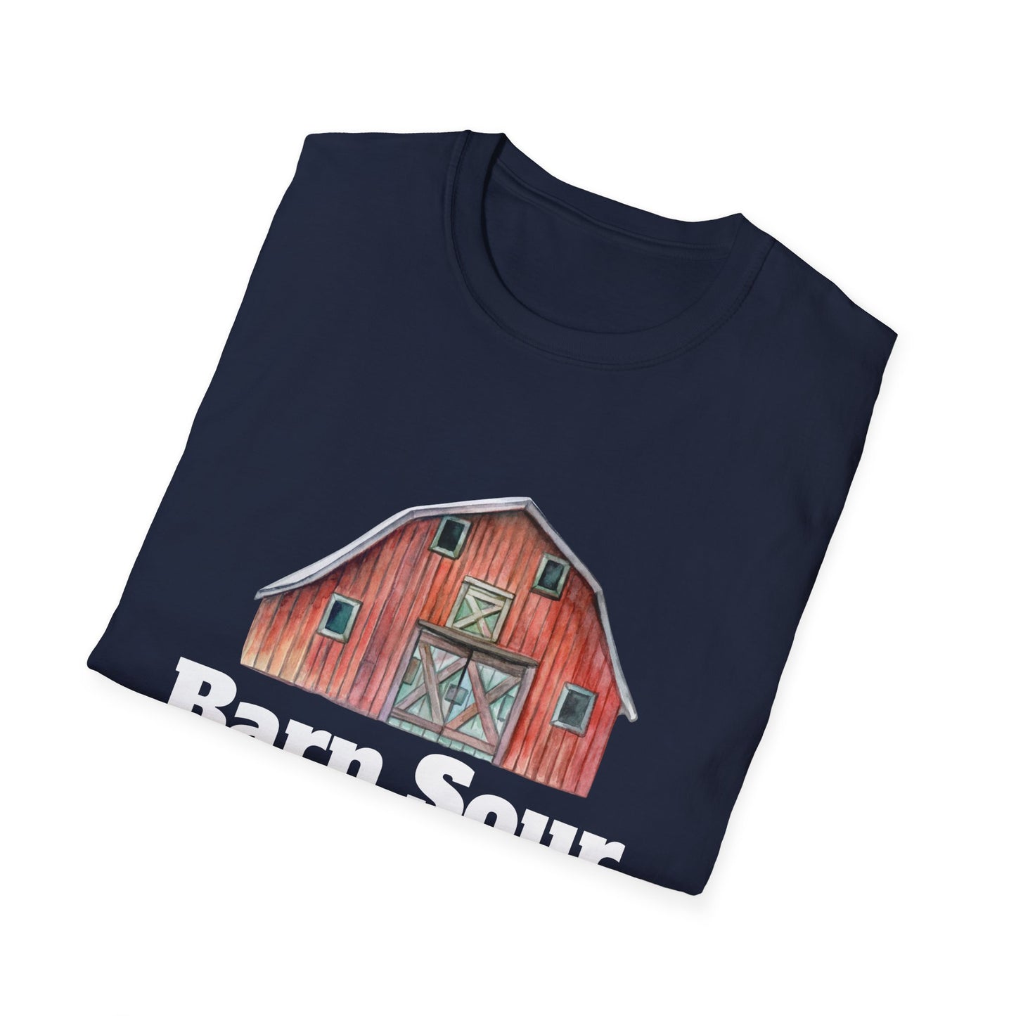 Barn Sour Unisex Softstyle T-Shirt. Horse Riding. Horse Rider. Stables.