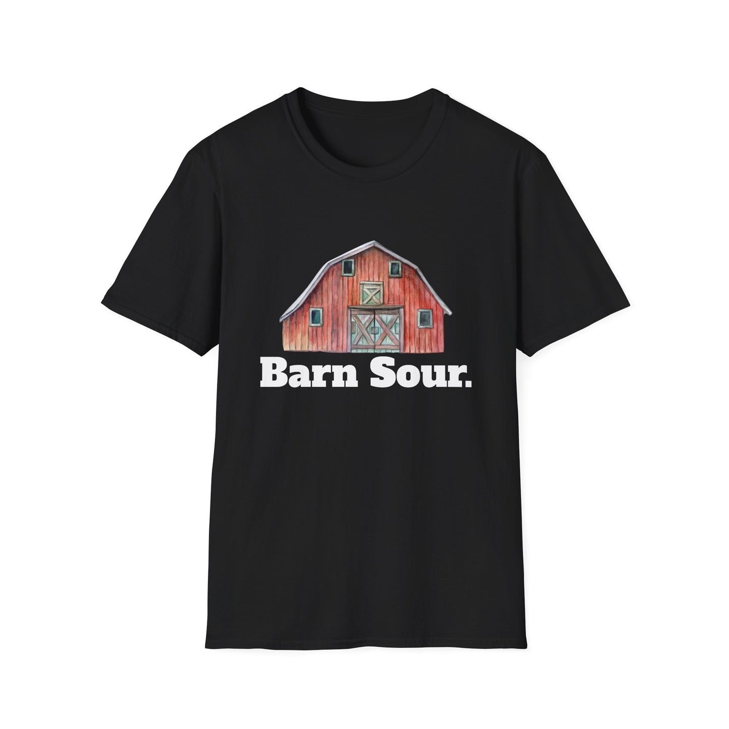 Barn Sour Unisex Softstyle T-Shirt. Horse Riding. Horse Rider. Stables.