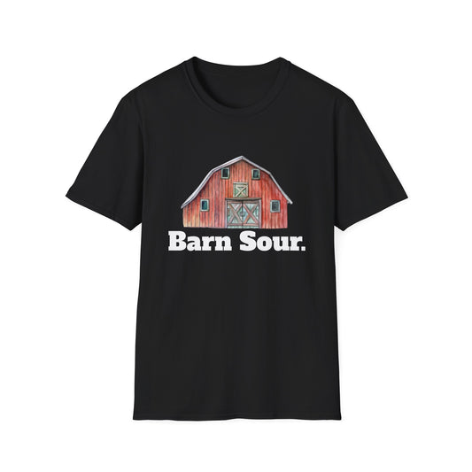 Barn Sour Unisex Softstyle T-Shirt. Horse Riding. Horse Rider. Stables.