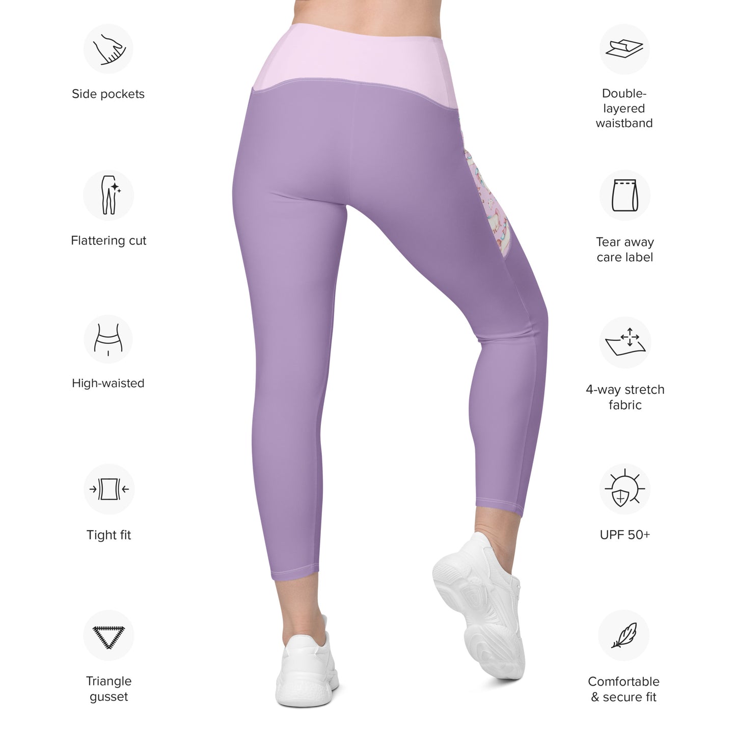 Unicorn Horse Riding Tights with pockets