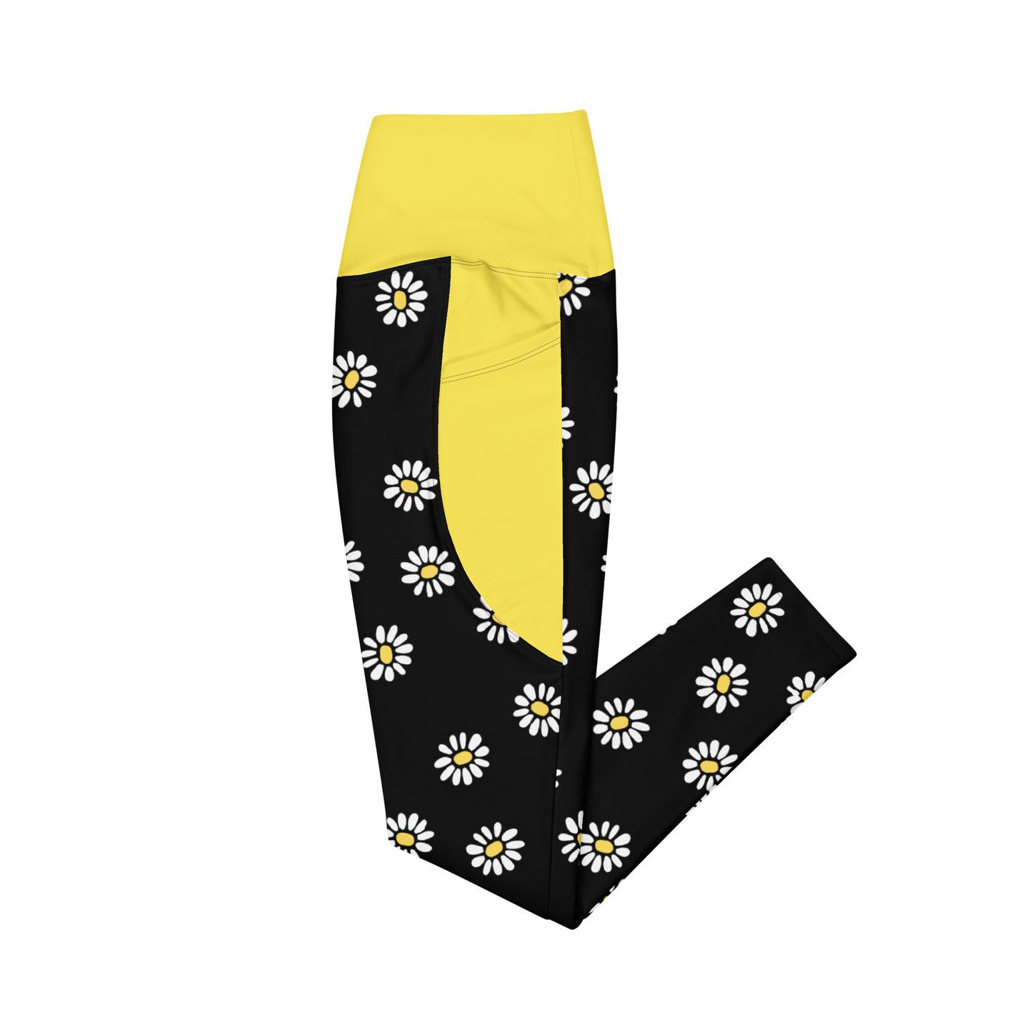 Daisy Flowers Riding Tights with pockets