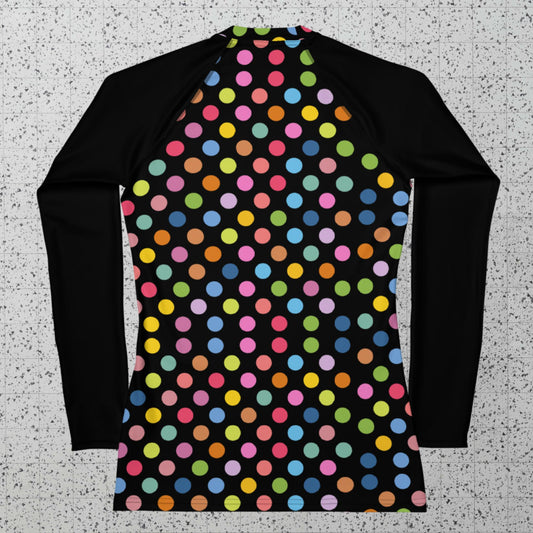 Polka Dot Women's Horseback Riding Sun Shirt