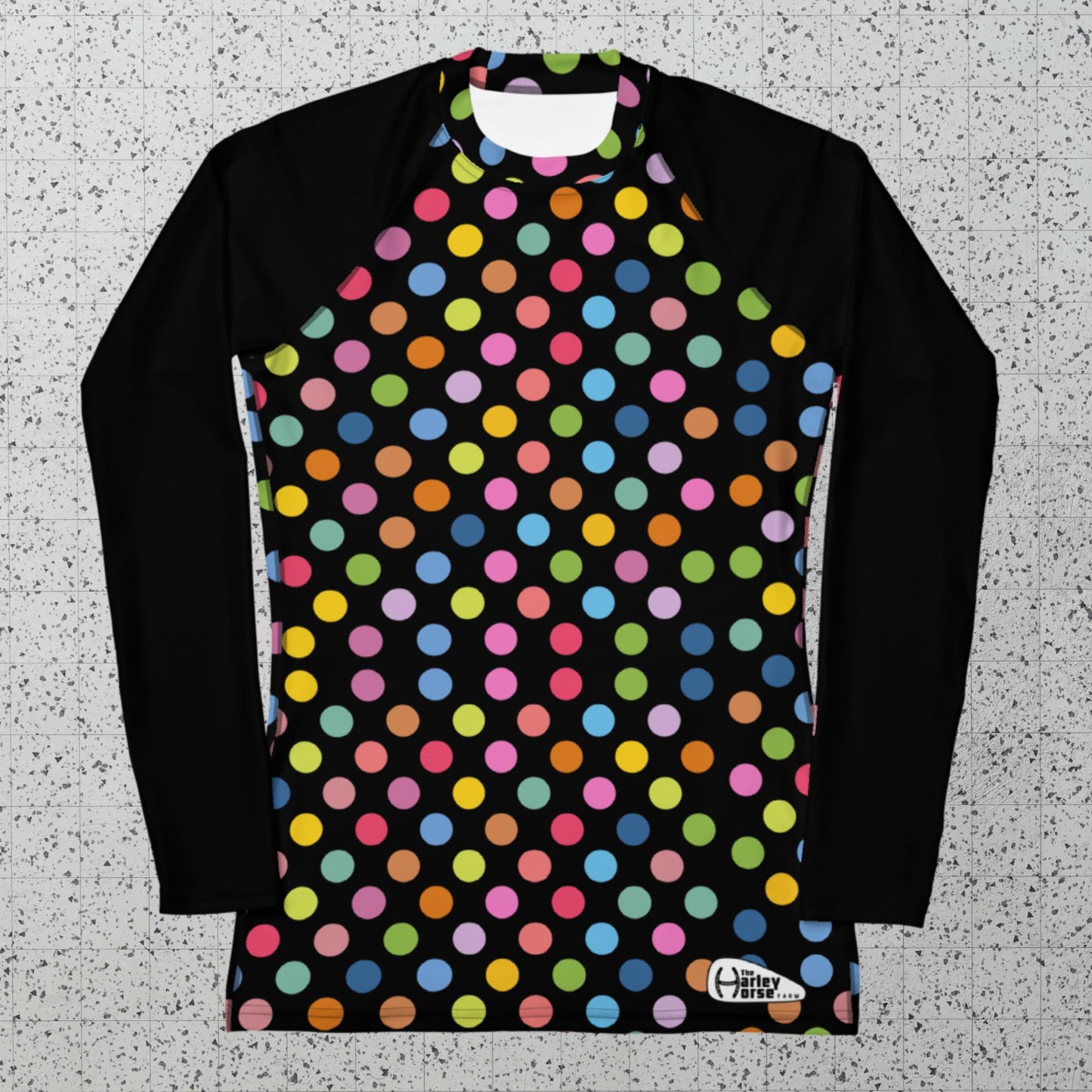 Polka Dot Women's Horseback Riding Sun Shirt