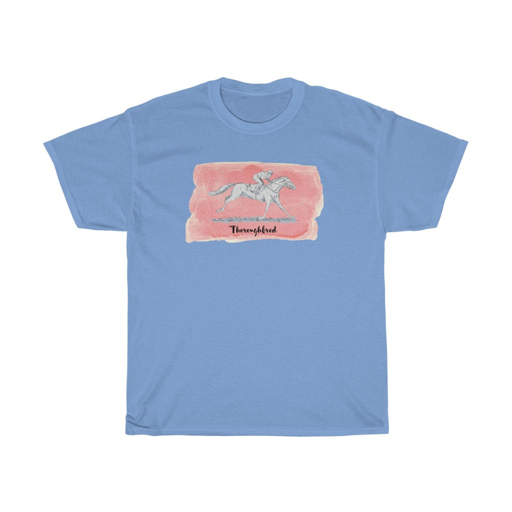 Vintage OTTB, Thoroughbred Racing Horse T-Shirt. Unisex Heavy Cotton Tee