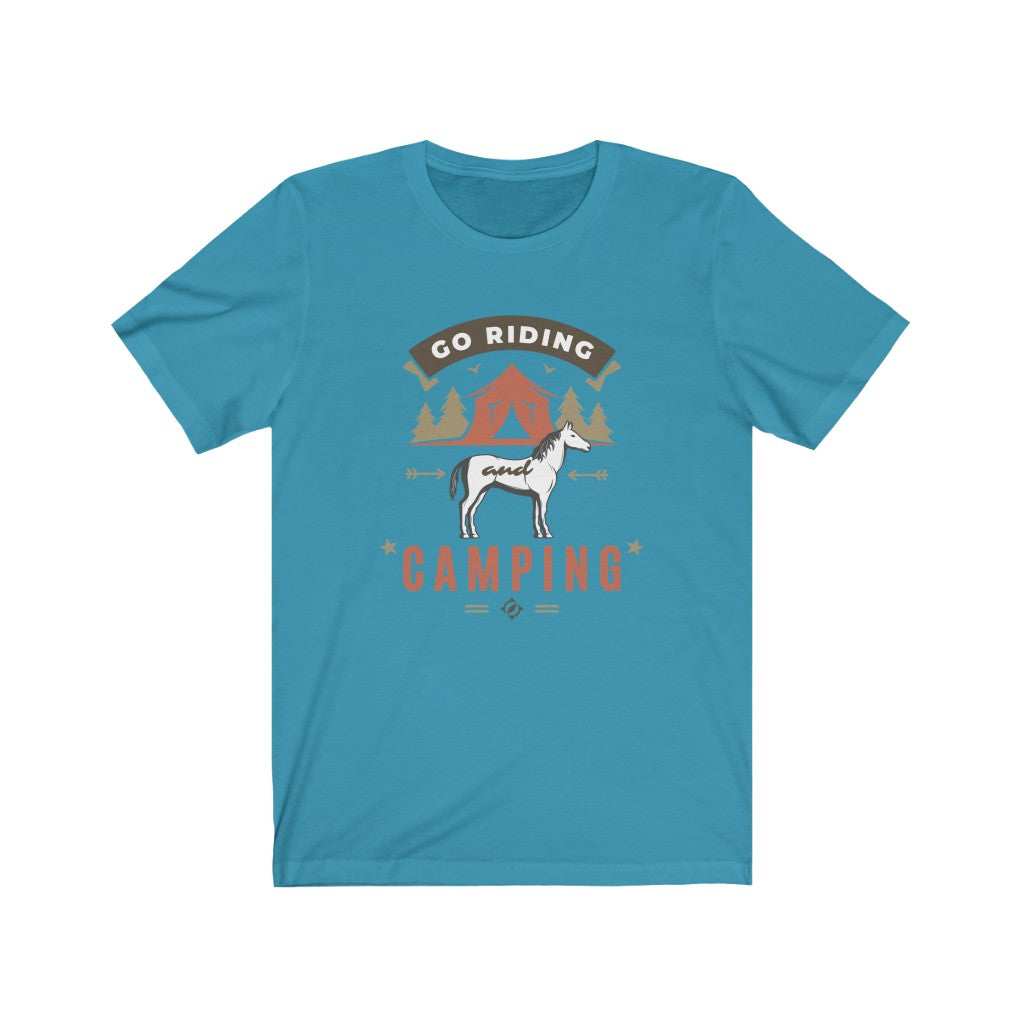 Go Riding & Camping Horse Unisex Jersey Short Sleeve Tee