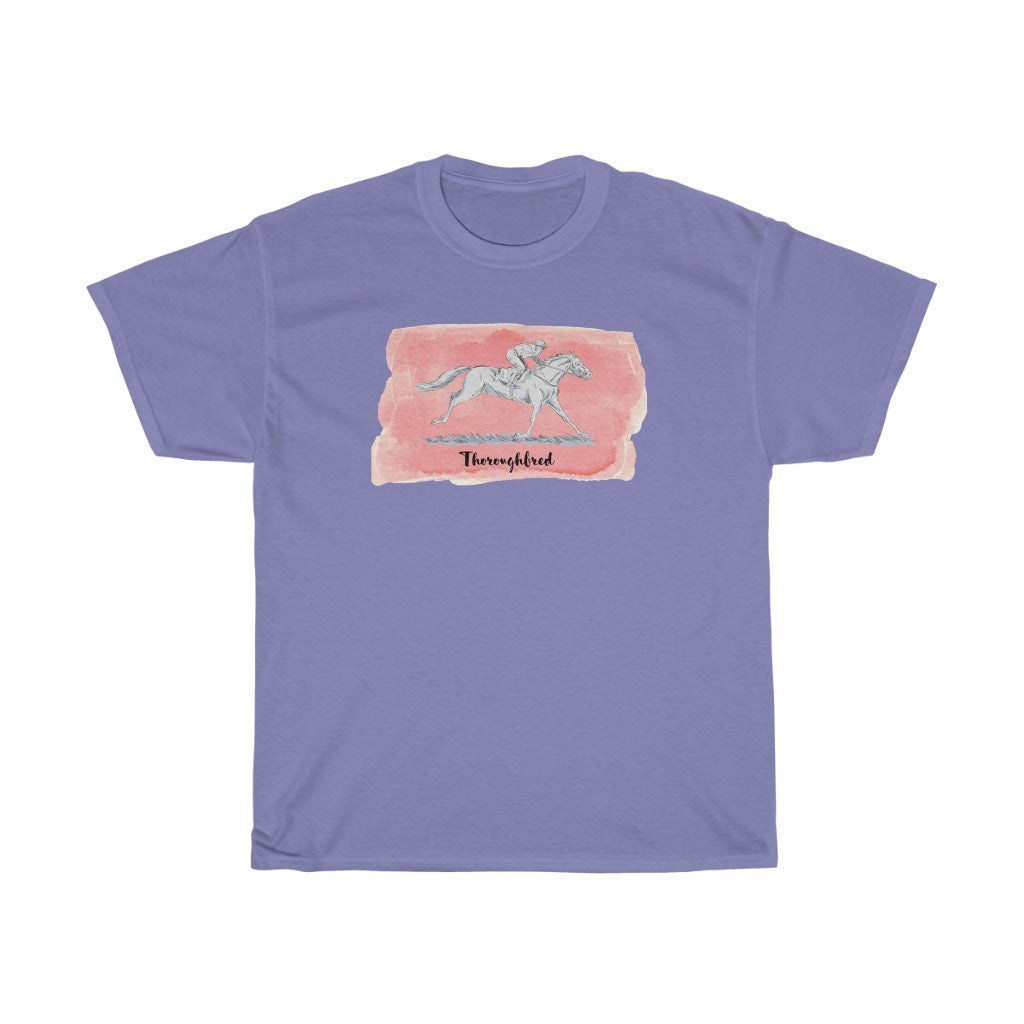 Vintage OTTB, Thoroughbred Racing Horse T-Shirt. Unisex Heavy Cotton Tee