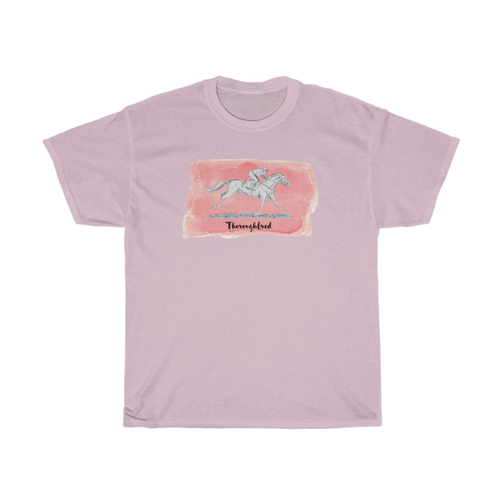 Vintage OTTB, Thoroughbred Racing Horse T-Shirt. Unisex Heavy Cotton Tee