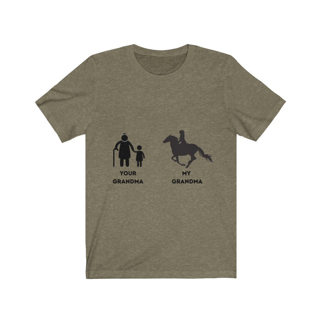 My Grandma Your Grandma Horse Rider Design 2 unisex tee