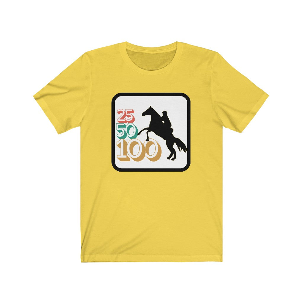 25-50-100 Endurance Horse Unisex Jersey Short Sleeve Tee