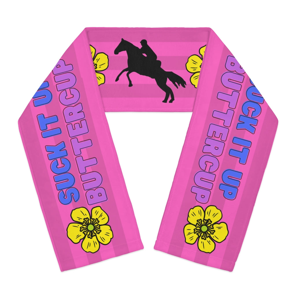 Suck It Up butter Cup Endurance rider. Endurance Horse. Pink Scarf