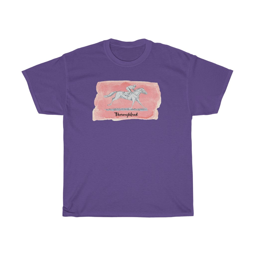 Vintage OTTB, Thoroughbred Racing Horse T-Shirt. Unisex Heavy Cotton Tee