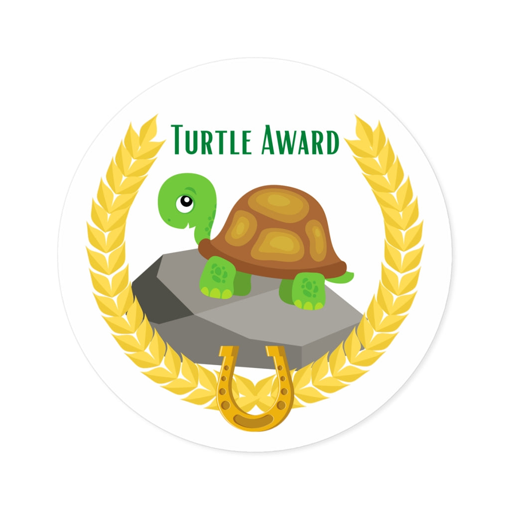 Endurance Turtle Award Round Stickers, Indoor\Outdoor