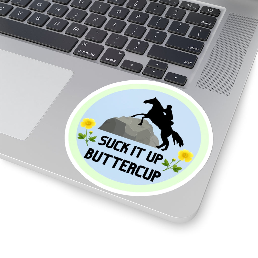 Suck It Up Butter Cup Endurance Kiss-Cut Stickers