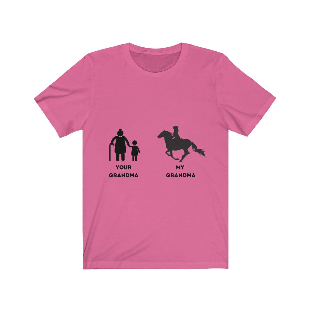My Grandma Your Grandma Horse Rider Design 2 unisex tee